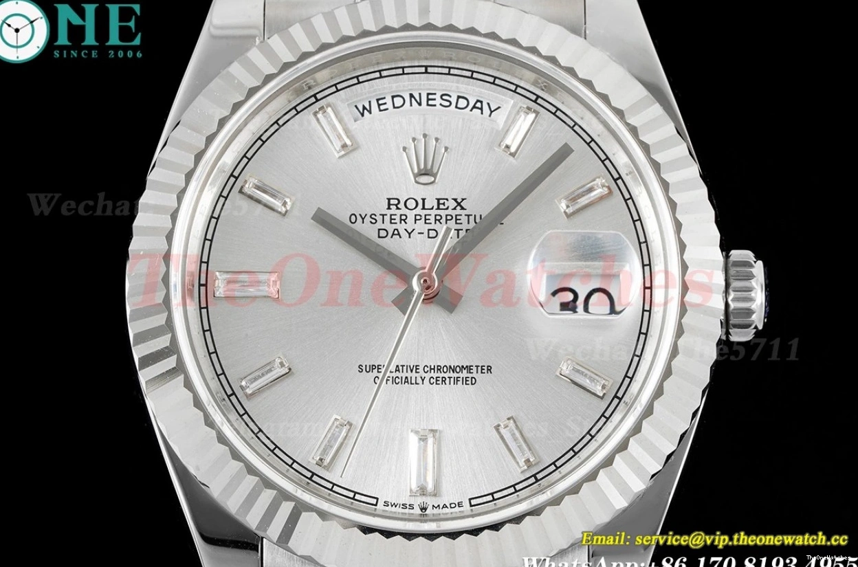 40mm Silver Stk DayDate EWF A2836 SS SS 0218